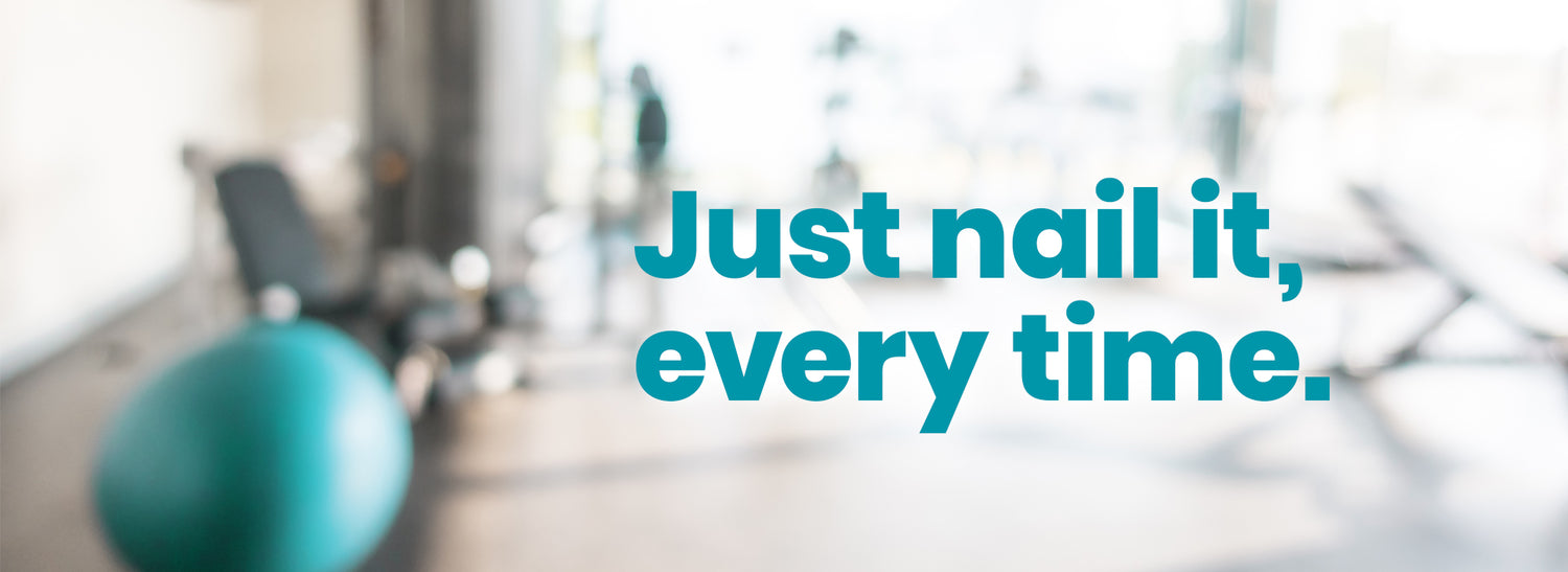 KLIPNAILS banner with the text “Just nail it, every time.” over a blurred studio background.